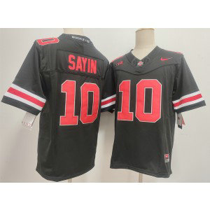 NCAA Ohio State Buckeyes 10 Julian Sayin Black F.U.S.E. Vapor Limited Men Jersey