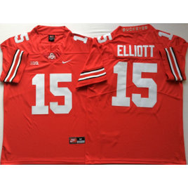 NCAA Ohio State Buckeyes 15 Ezekiel Elliott Red Legend Limited Men Jersey