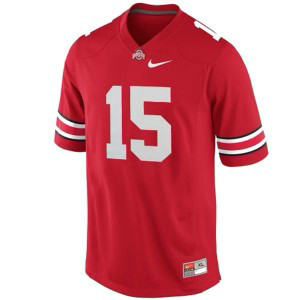 NCAA Ohio State Buckeyes 15 Luke Morgan Red Men Jersey