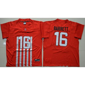 NCAA Ohio State Buckeyes 16 J. T. Barrett Red 2016-17 Elite Men Jersey