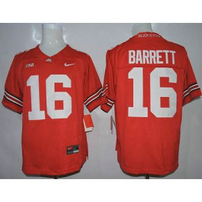 NCAA Ohio State Buckeyes 16 J. T. Barrett Red Limited Men Jersey With Big Patch
