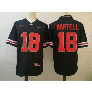 NCAA Ohio State Buckeyes 18 MARTELL Black Men Jersey