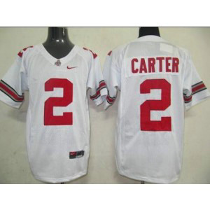 NCAA Ohio State Buckeyes 2 Cris Carter White Men Jersey