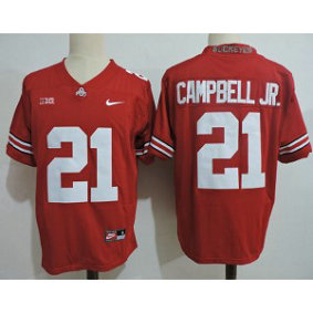 NCAA Ohio State Buckeyes 21 CAMPBELL JR. Red Men Jersey
