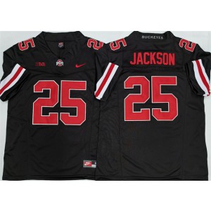 NCAA Ohio State Buckeyes 25 Lamar Bo Jackson Black F.U.S.E. Vapor Limited Men Jersey