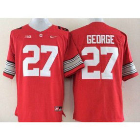 NCAA Ohio State Buckeyes 27 Eddie George Red Limited Men Jersey