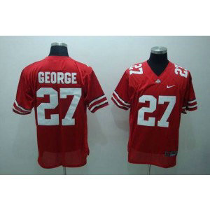 NCAA Ohio State Buckeyes 27 Eddie George Red Men Jersey