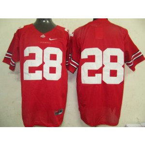 NCAA Ohio State Buckeyes 28 Red Men Jersey