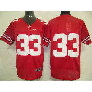 NCAA Ohio State Buckeyes 33 Red Men Jersey