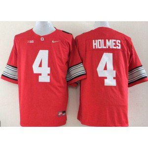 NCAA Ohio State Buckeyes 4 Santonio Holmes Red Men Jersey