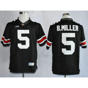 NCAA Ohio State Buckeyes 5 Braxton Miller Black Limited Men Jersey