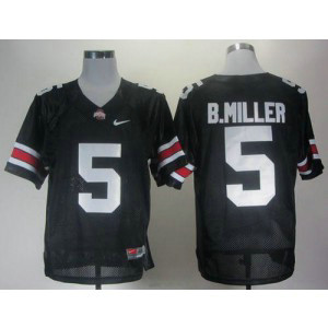 NCAA Ohio State Buckeyes 5 Braxton Miller Black Men Jersey