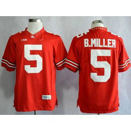 NCAA Ohio State Buckeyes 5 Braxton Miller Red Limited Men Jersey 1