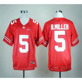 NCAA Ohio State Buckeyes 5 Braxton Miller Red Men Jersey