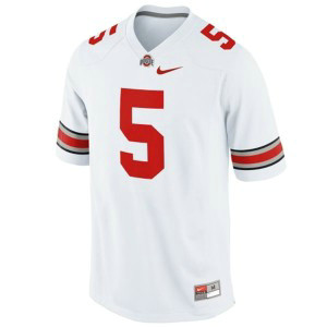NCAA Ohio State Buckeyes 5 Braxton Miller White Men Jersey