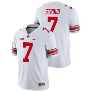 NCAA Ohio State Buckeyes 7 CJ Stroud White Limited Men Jersey