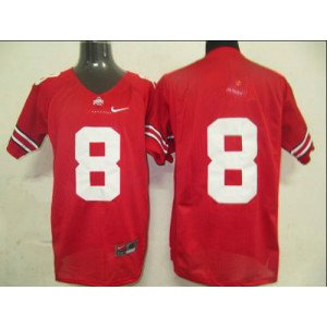 NCAA Ohio State Buckeyes 8 Red Men Jersey