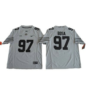 NCAA Ohio State Buckeyes 97 Joey Bosa Gray Gridiron II Men Jersey