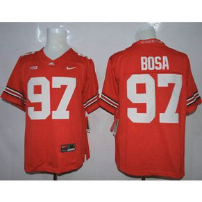 NCAA Ohio State Buckeyes 97 Joey Bosa Red Limited Men Jersey With Big Patch