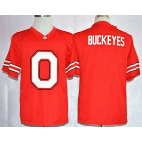 NCAA Ohio State Buckeyes Blank Red Pride Fashion Men Jersey