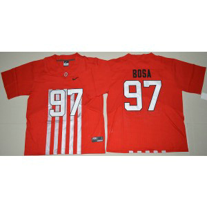 NCAA Ohio State Buckeyes Nick Bosa 97 Red Football 2016-17 Elite Men Jersey