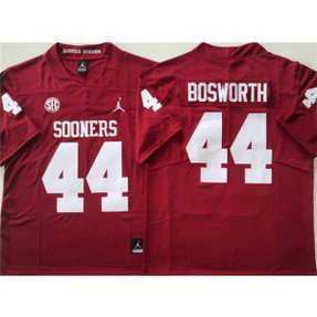 NCAA Oklahoma Sooners 44 Brian Bosworth Red Vapor Limited Men Jersey