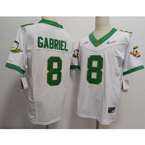 NCAA Oregon Ducks 8 Dillon Gabriel White F.U.S.E. Vapor Limited Men Jersey