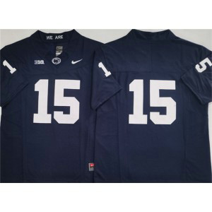 NCAA Penn State Nittany Lions 15 Drew Allar Navy F.U.S.E. Vapor Limited Men Jersey