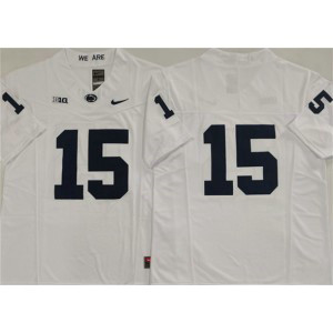 NCAA Penn State Nittany Lions 15 Drew Allar White F.U.S.E. Vapor Limited Men Jersey