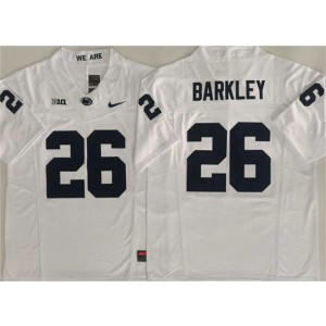 NCAA Penn State Nittany Lions 26 Saquon Barkley White F.U.S.E. Vapor Limited Men Jersey