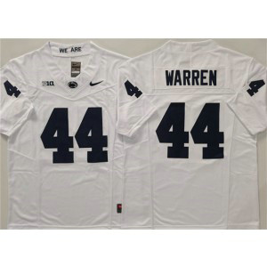 NCAA Penn State Nittany Lions 44 Davis Warren White F.U.S.E. Vapor Limited Men Jersey