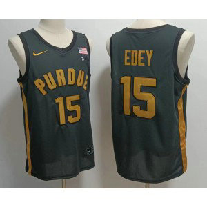 NCAA Purdue Boilermakers 15 Zach Edey Green Limited Men Jersey