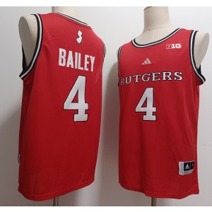 NCAA Rutgers Scarlet Knights 4 Ace Bailey Red Vapor Limited Men Jersey