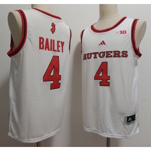 NCAA Rutgers Scarlet Knights 4 Ace Bailey White Vapor Limited Men Jersey