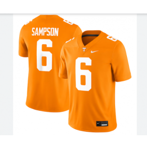 NCAA Tennessee Volunteers 6 Dylan Sampson Orange Vapor Limited Men Jersey