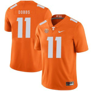 NCAA Tennessee Volunteers 11 Joshua Dobbs Orange Nike College Football Legend Men Jersey