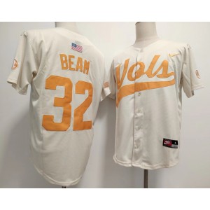 NCAA Tennessee Volunteers 32 Drew Beam Cream Vapor Limited Men Jersey