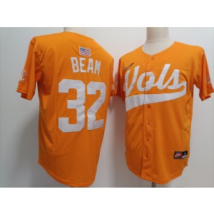 NCAA Tennessee Volunteers 32 Drew Beam Orange Vapor Limited Men Jersey