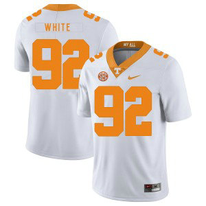NCAA Tennessee Volunteers 92 Reggie White White Nike College Football Legend Men Jersey