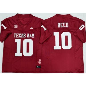 NCAA Texas A&M Aggies Lions 10 Marcel Reed Red F.U.S.E. Vapor Limited Men Jersey