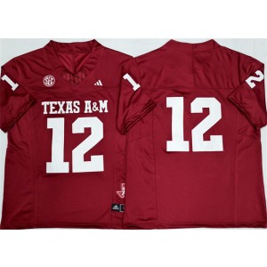 NCAA Texas A&M Aggies Lions 12 Premier Strategy Red F.U.S.E. Vapor Limited Men Jersey