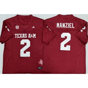 NCAA Texas A&M Aggies Lions 2 Johnny Manziel Red F.U.S.E. Vapor Limited Men Jersey