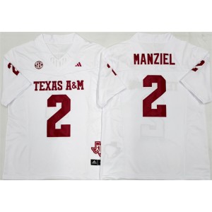NCAA Texas A&M Aggies Lions 2 Johnny Manziel White F.U.S.E. Vapor Limited Men Jersey