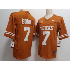 NCAA Texas Longhorn 7 Isaiah Bond Orange F.U.S.E. Vapor Limited Men Jersey