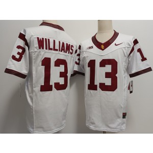 NCAA USC Trojans 13 Caleb Williams White F.U.S.E. Vapor Limited Men Jersey