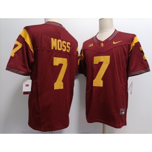 NCAA USC Trojans 7 Miller Moss Red F.U.S.E. Vapor Limited Men Jersey