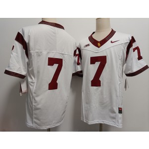 NCAA USC Trojans 7 White F.U.S.E. Vapor Limited Men Jersey