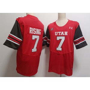 NCAA Utah Utes 7 Cameron Rising Red Vapor Limited Men Jersey