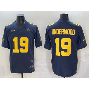 NCAA Wolverines 19 Bryce Underwood Blue F.U.S.E. Vapor Limited Men Jersey