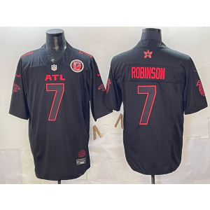 NFL Atlanta Falcons 7 Bijan Robinson New Black F.U.S.E. Vapor Limited Men Jersey